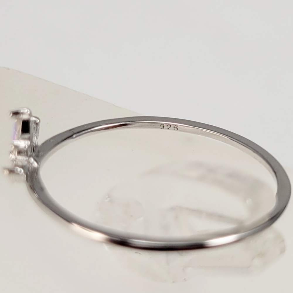 Sterling Silver Aurora Stack Ring - Picture 13 of 16